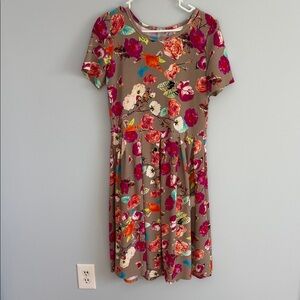 Once upon a time unicorn!!! Lularoe Floral Short Sleeve Dress.